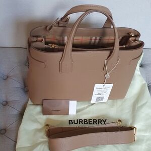 Burberry Tan Leather Satchel